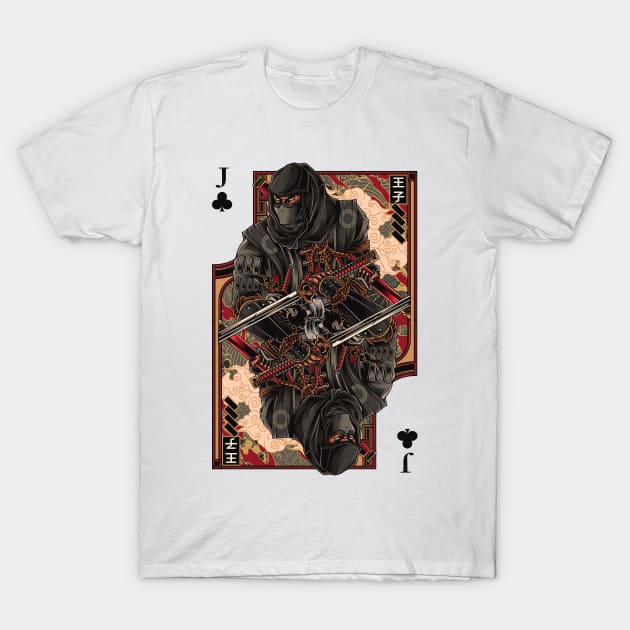 Ninja of Clubs T-Shirt by K2Gproject